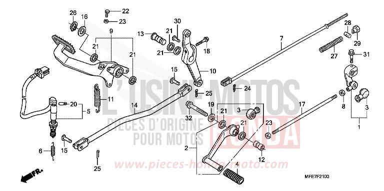 PEDAL von Shadow Aero DEGITAL SILVER METALLIC (NHA30A) von 2008